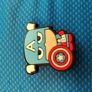 Captain America Croc Charm